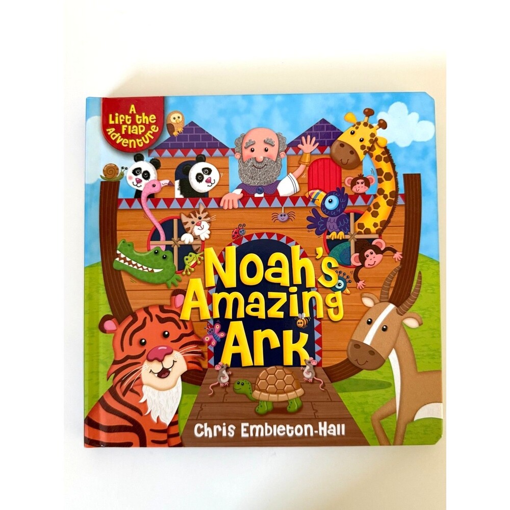 Noah's Ark Book Lift the Flap Interactive Book for Toddlers Christian Catholic
